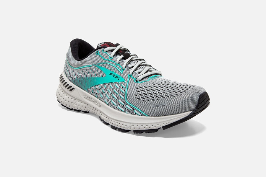 Brooks Israel Adrenaline GTS 21 Road Running Shoes Womens - Grey - VFX-134820